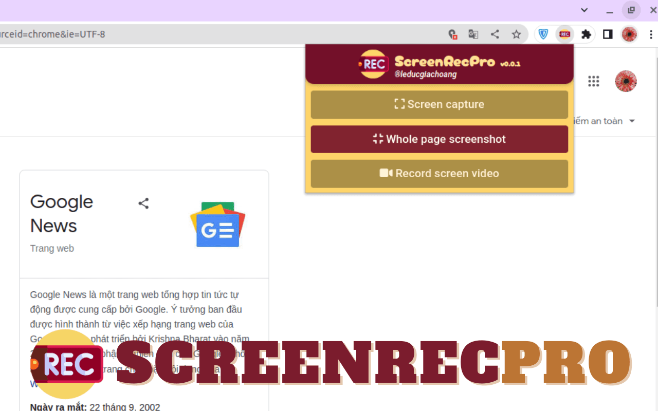 ScreenRecPro screenshot